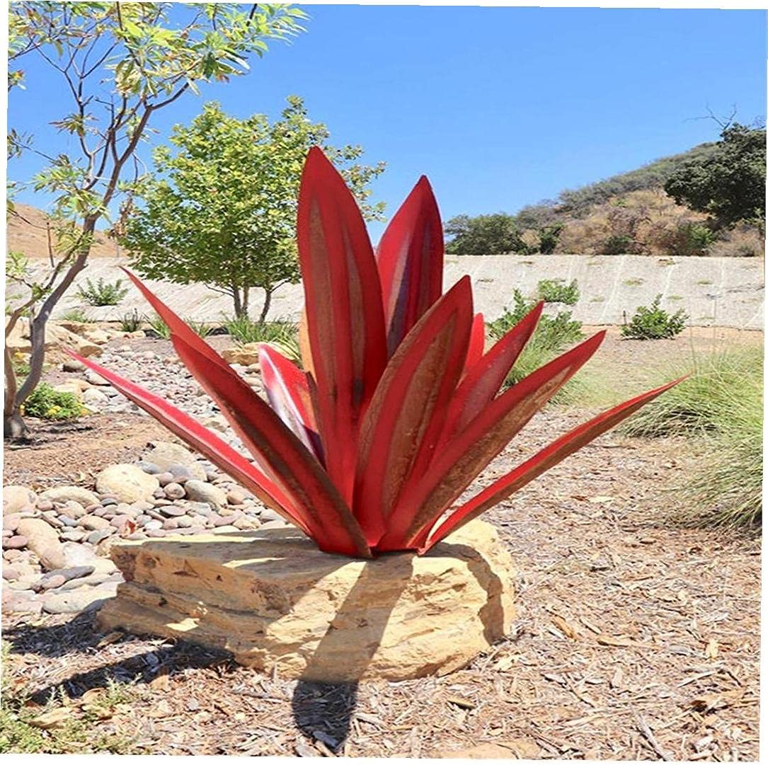BowLift | Eternal Agave – Handcrafted Rust-Proof Metal Garden Sculpture for Indoor & Outdoor Decor