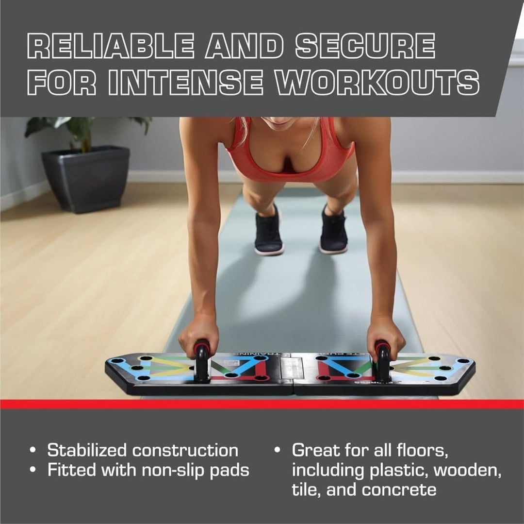 Kalsten | Foldable push-up board with 30 training positions for targeted muscle training
