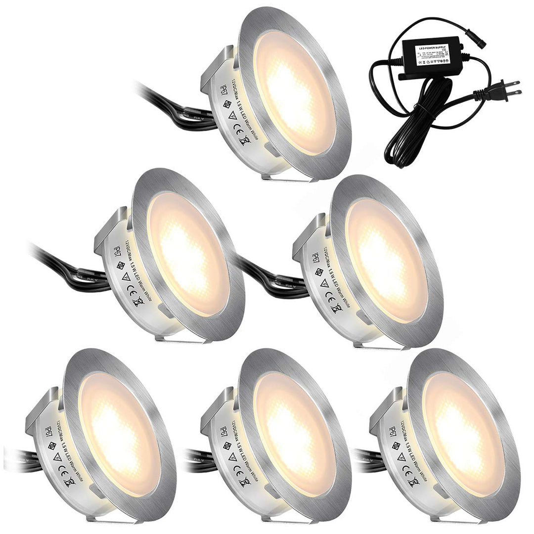 LED Deck Lights – Waterproof – 6 Pack