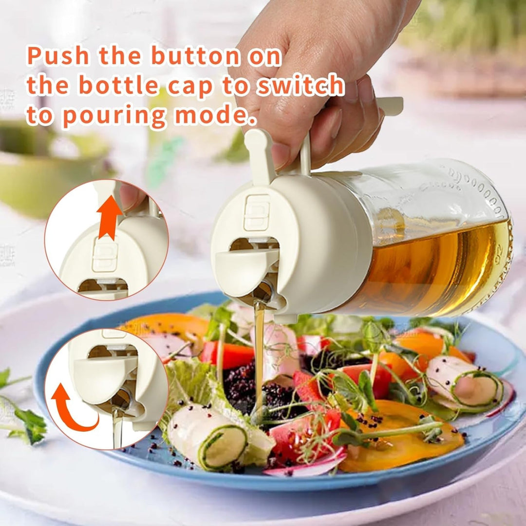 2-in-1 Oil Dispenser Bottle for Healthy Cooking