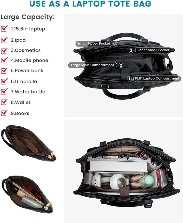 2-in-1 Insulated Lunch & Laptop Tote for Work & Travel | Kalsten