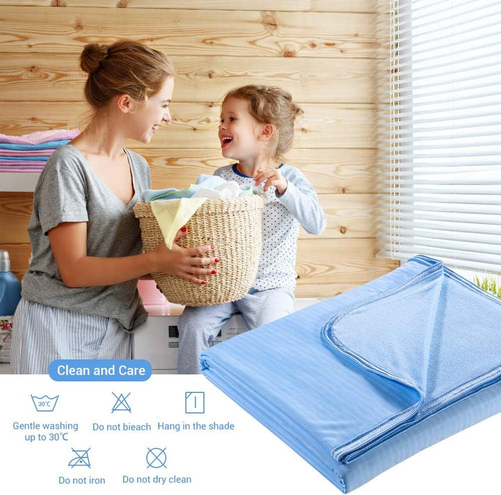 Cool Fiber Q-Max 0.4 Double-Sided Ice Silk Cooling Blanket – Lake Blue | Kalsten