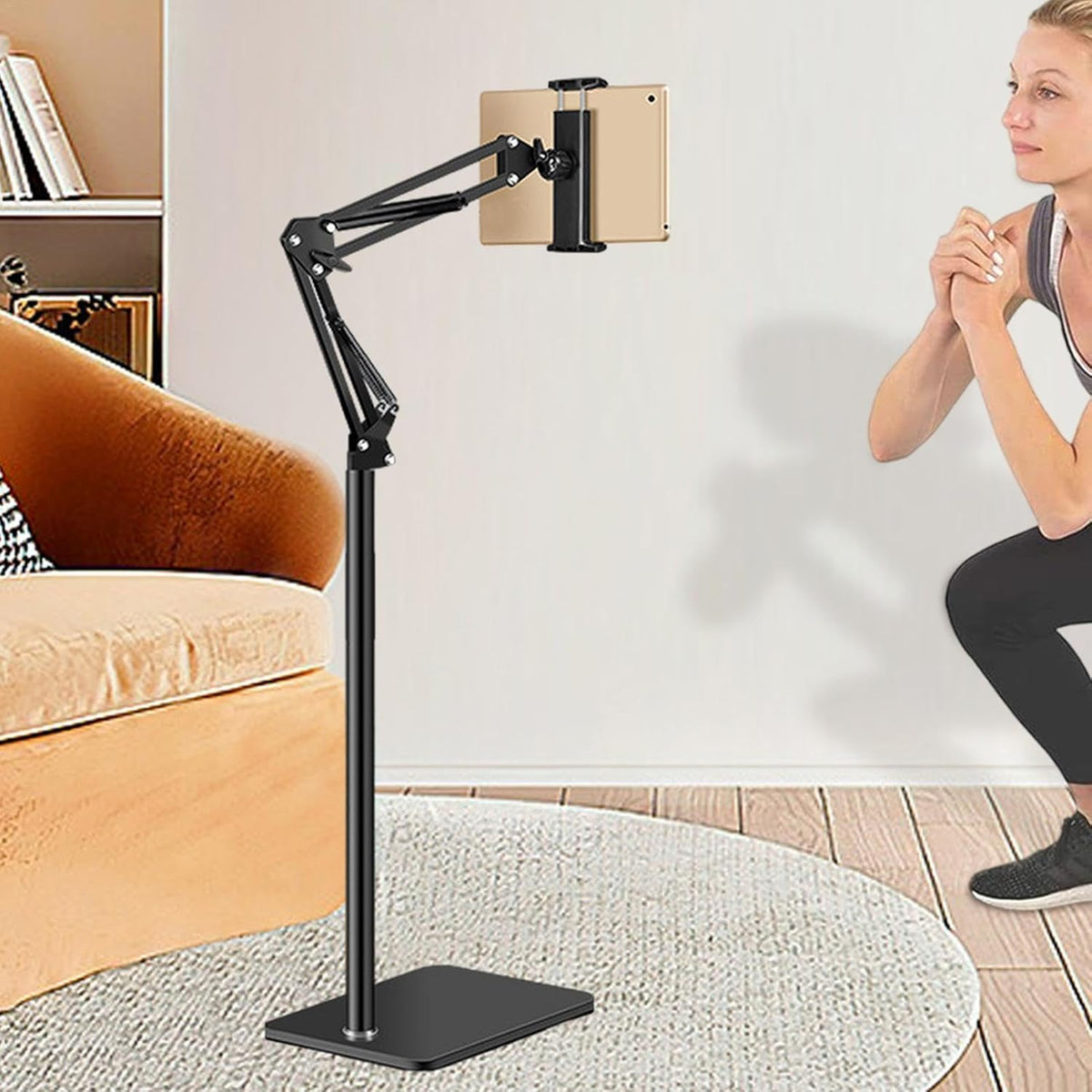 BowLift | Adjustable 360° Phone and Tablet Floor Stand – Movira