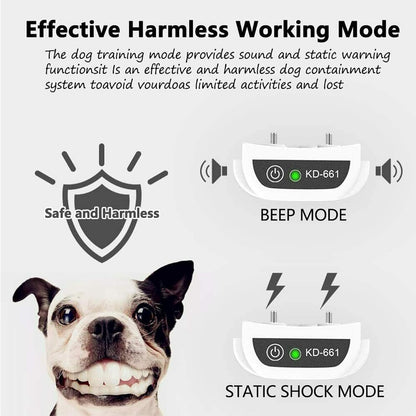 BowLift | Wireless Dog Fence Collar System | Waterproof, Rechargeable & Ideal for Home Training and Outdoor Adventures