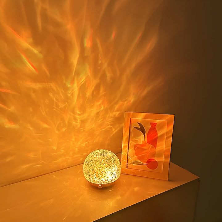 Projection lamp with wave light – Relaxing mood lighting for table or bedroom | Kalsten