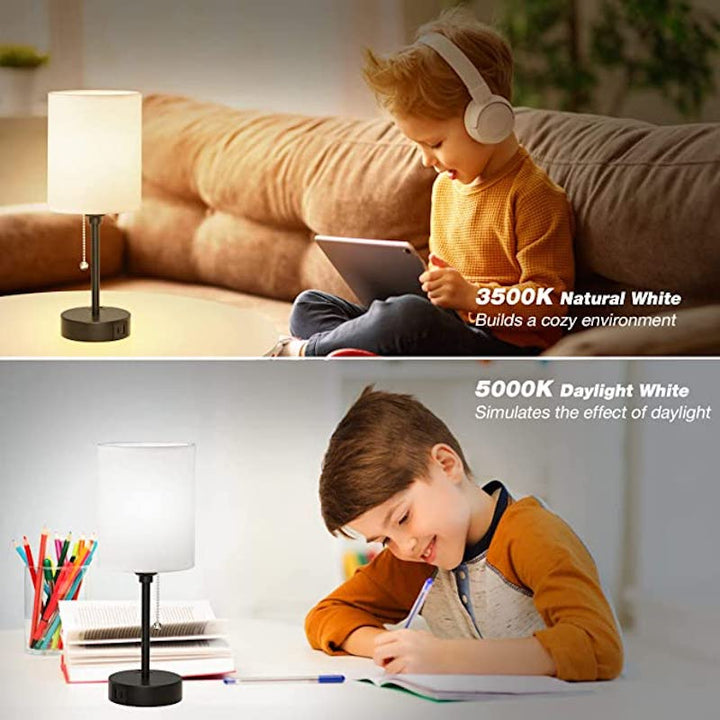 Elegant Table Lamp with Smart Charging Options and Three Colors Kalsten