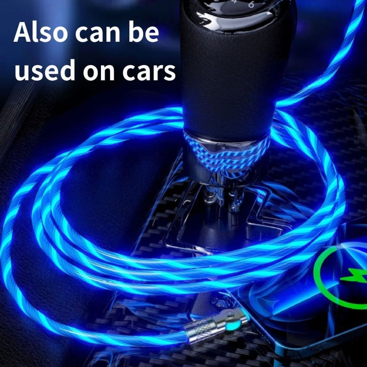 Kalsten | Magnetic Charging Cable | 540° Rotating Connector | Fast Charge with LED Glow