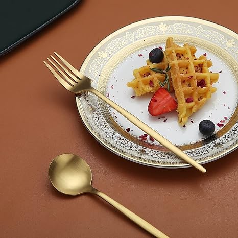 Minimalist Luxury Cutlery Set – 20 pieces, Titanium & Stainless Steel Kalsten