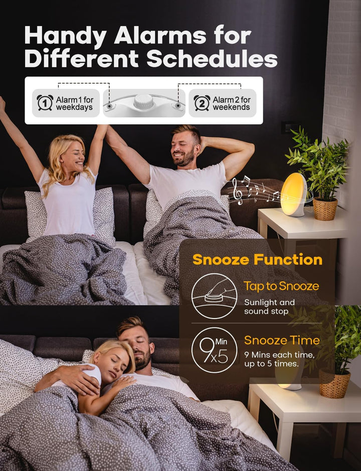 Sunrise Wake-Up Light Alarm Clock
