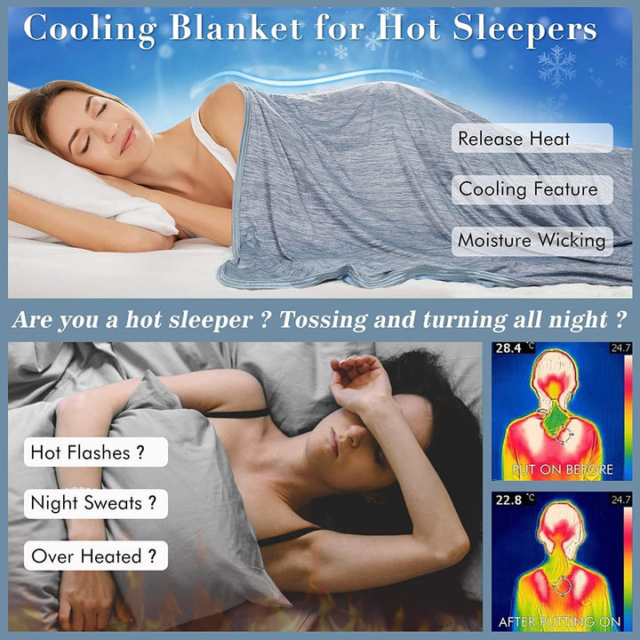 Blue Cooling Blanket –  3.0, Q-Max>0.5, Multi-Size Options | Kalsten
