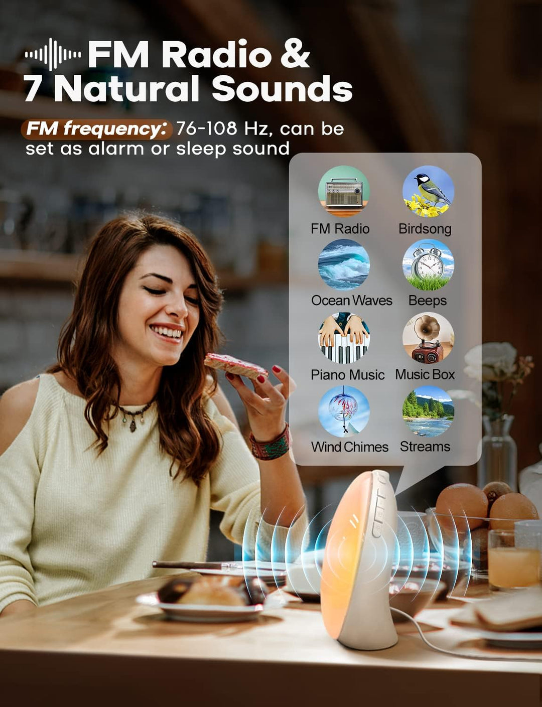 Sunrise Wake-Up Light Alarm Clock