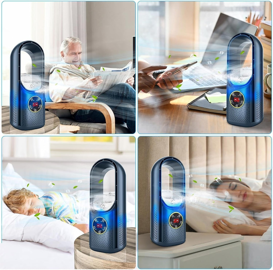 Bladeless Portable Air Conditioner | Ultra-Quiet, Ergonomic Design & Ideal for Home and Office Use | Kalsten