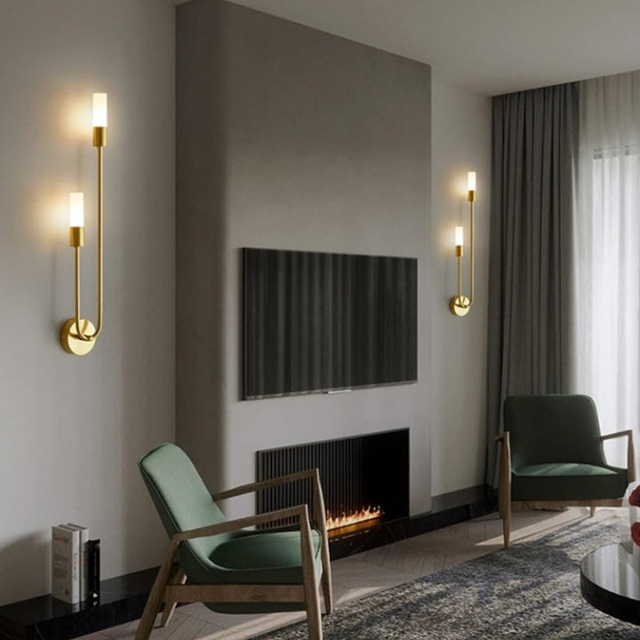 Modern Gold LED Bedside Wall Lamp Kalsten