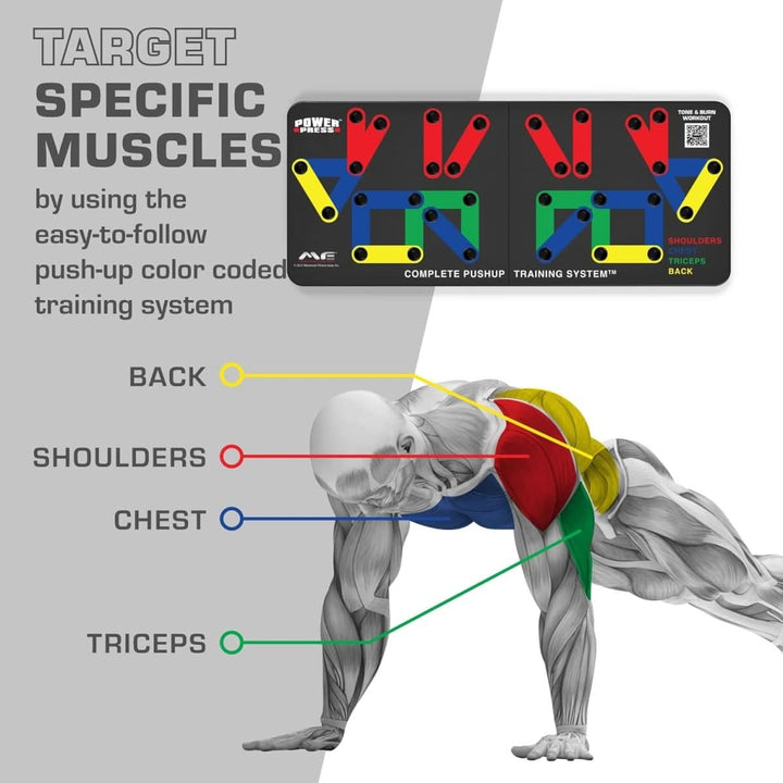 Kalsten | Foldable push-up board with 30 training positions for targeted muscle training