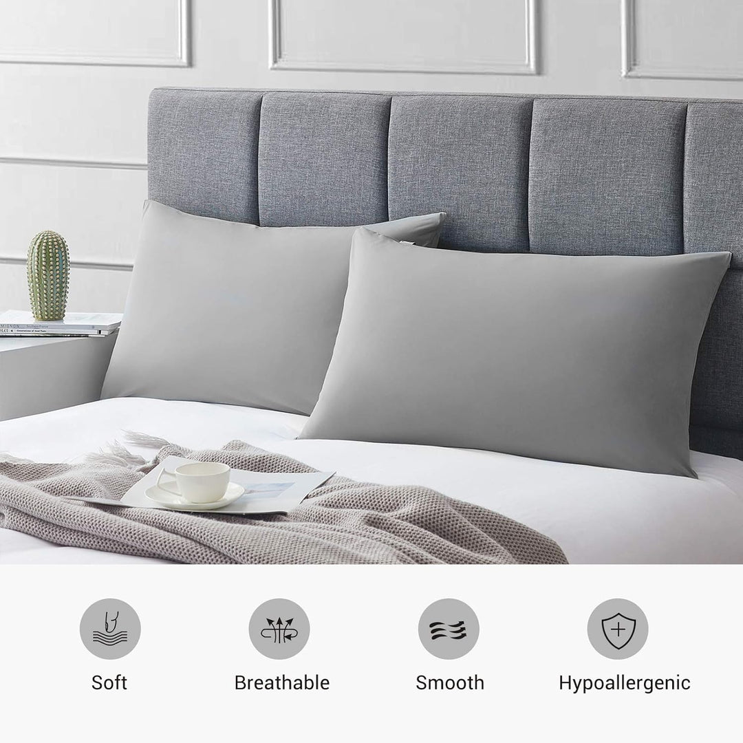 2-Pack Premium Silky Super Cooling Dark Gray Pillowcases –  Extreme Q-Max 0.5 | Kalsten