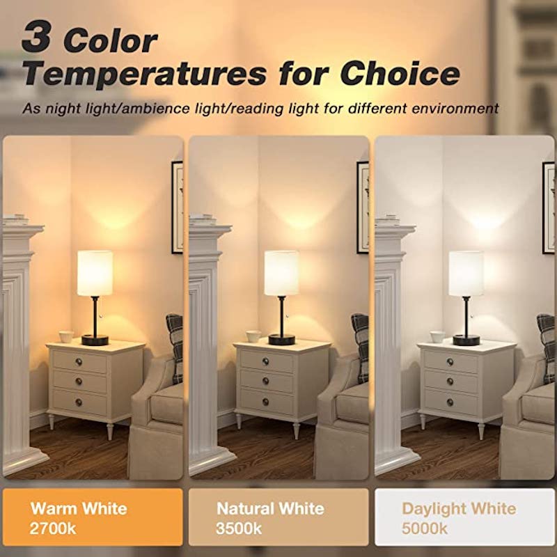 Elegant Table Lamp with Smart Charging Options and Three Colors Kalsten