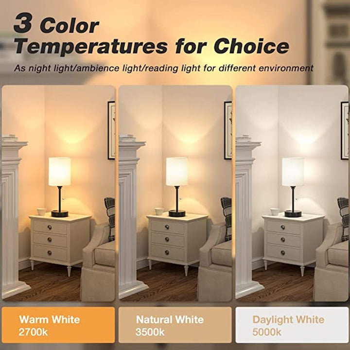 Elegant Table Lamp with Smart Charging Options and Three Colors Kalsten