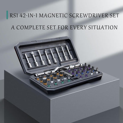 BowLift | 42-in-1 Magnetic Screwdriver Set – Precision Repair Tool Kit with Bits & Handle – Fixaro