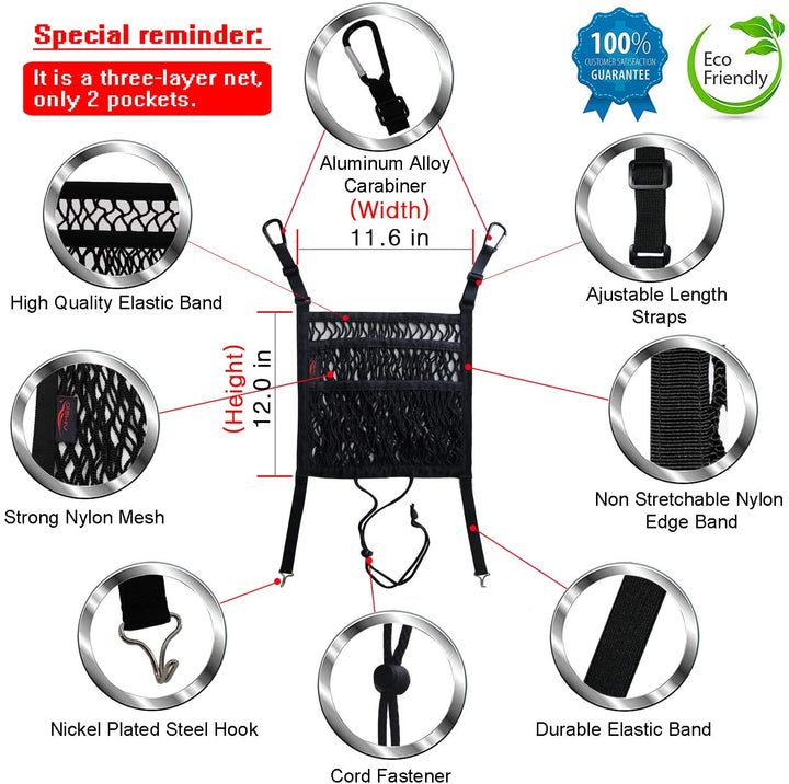 Kalsten | 3-Layer Car Net Organizer