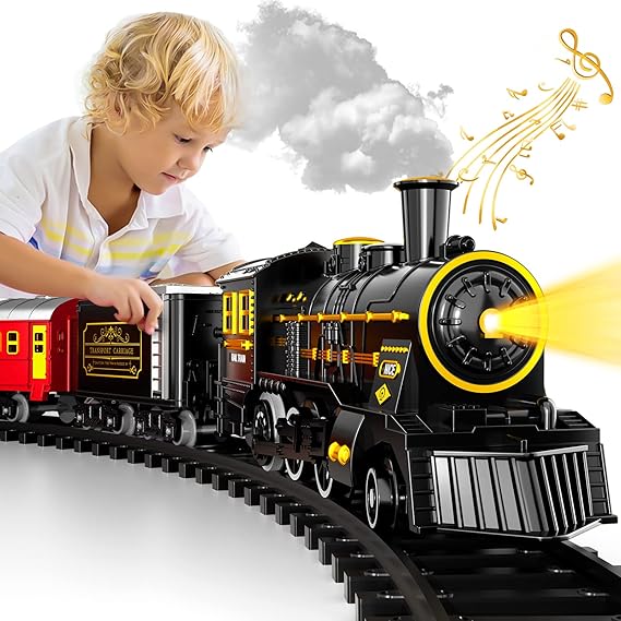 Kalsten | TrackMaster Pro - Battery-powered electric train set with realistic sounds