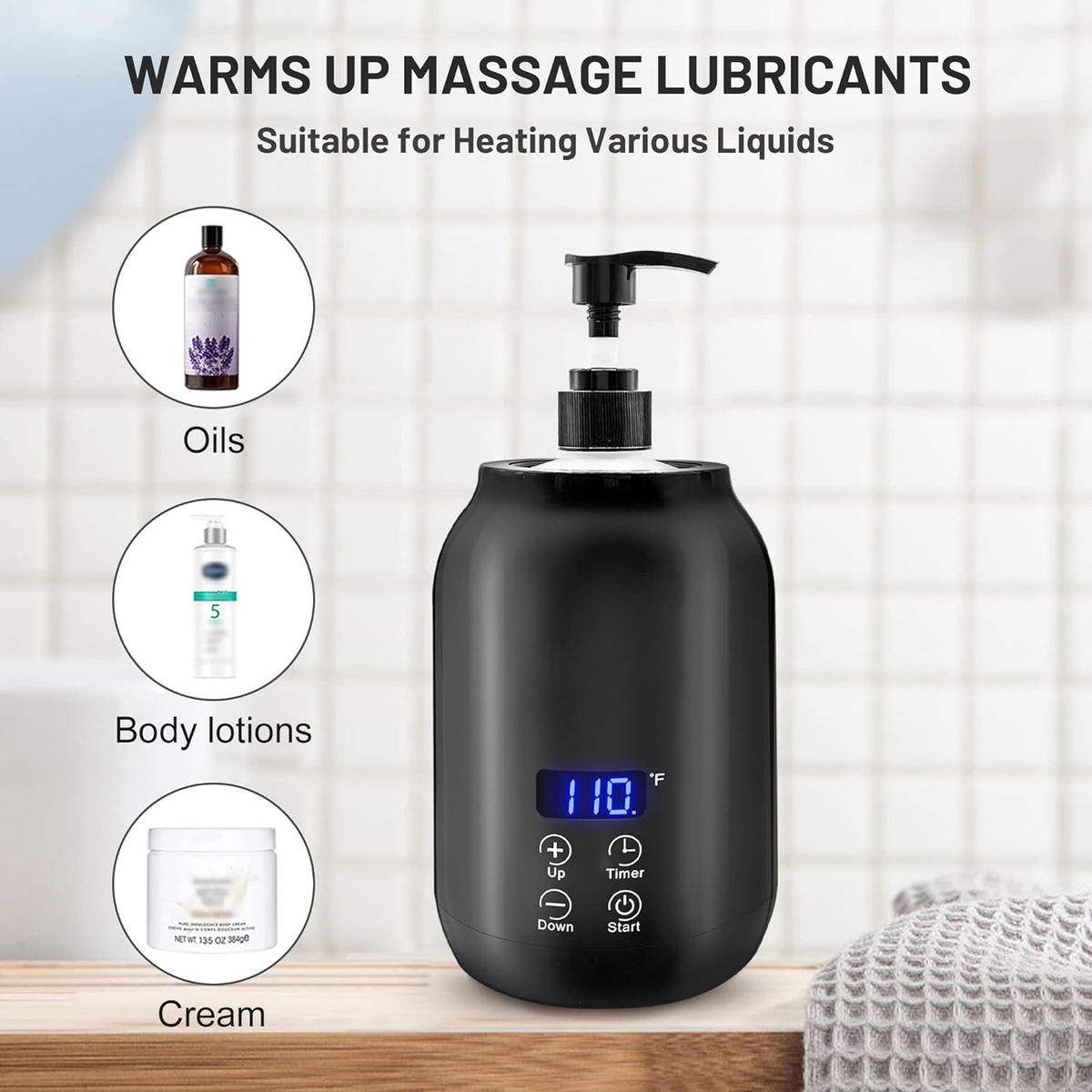 Skanto | Professional Portable Electric Massage Oil Warmer – Fast Heating & Digital Control