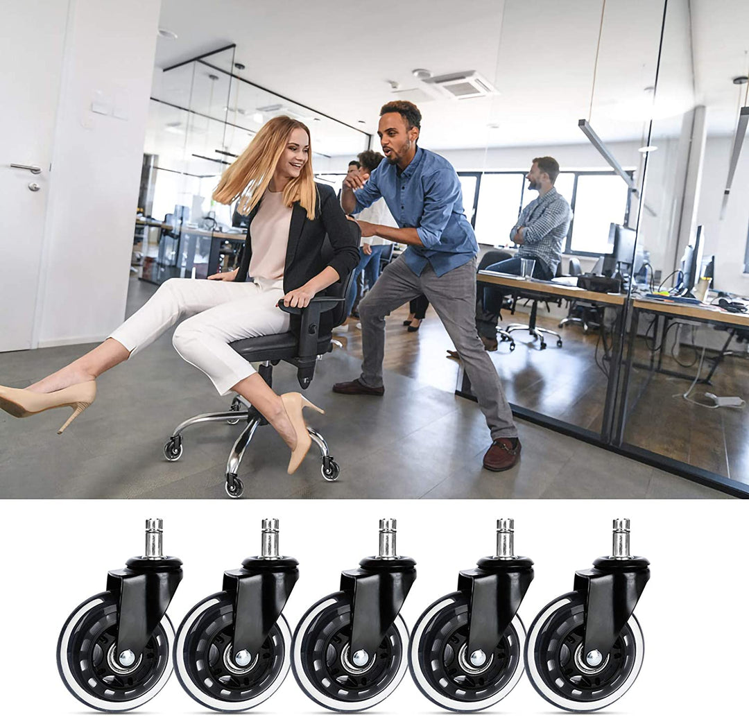 5X Set Heart Floor Rollers Office Chair Wheels | Kalsten