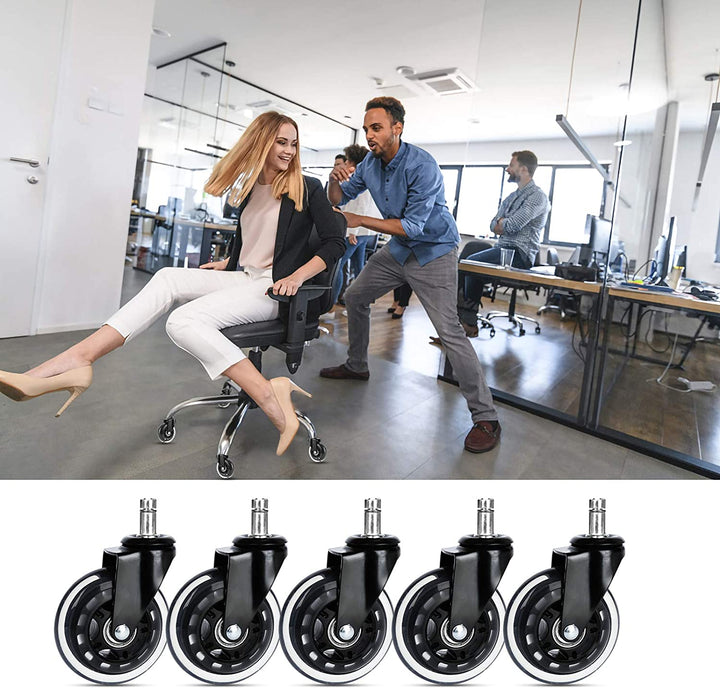5X Set Heart Floor Rollers Office Chair Wheels | Kalsten