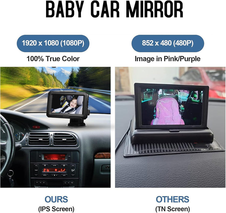 Kalsten | Baby Car Mirror with 1080P Camera & 4.3'' Screen – Solvian