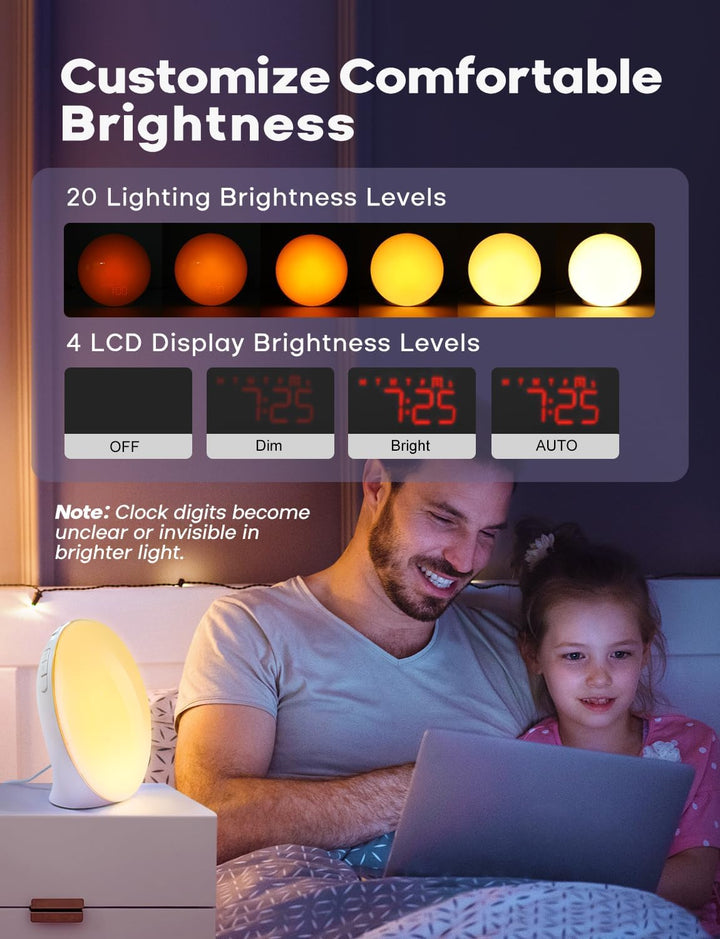 Sunrise Wake-Up Light Alarm Clock