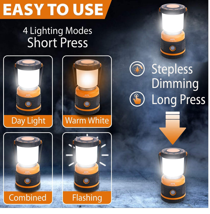 Rechargeable Camping Lamp with Power Bank
