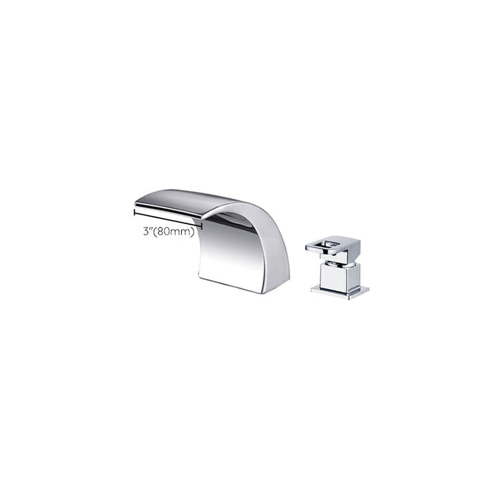 Kalsten | Modern Brass Roman Bathtub Faucet Waterfall Spout Bathtub Faucet
