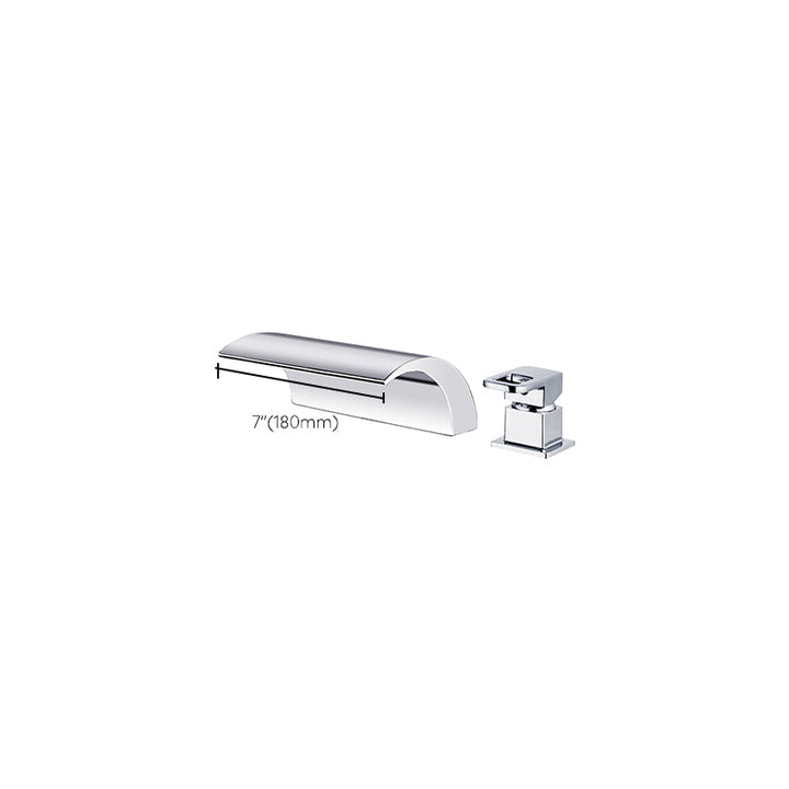 Kalsten | Modern Brass Roman Bathtub Faucet Waterfall Spout Bathtub Faucet