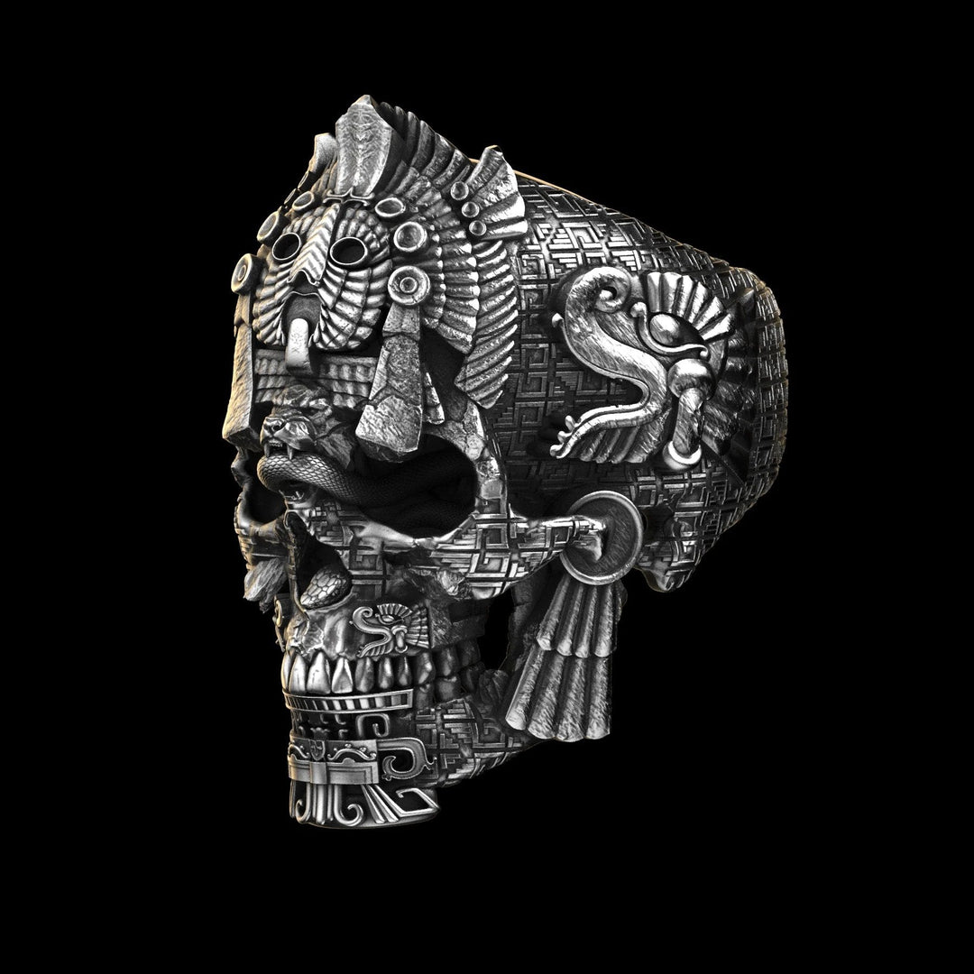 Kalsten | Men’s Sterling Silver Skull Ring | GrimSkull Handcrafted Statement Jewelry | 100% Silver