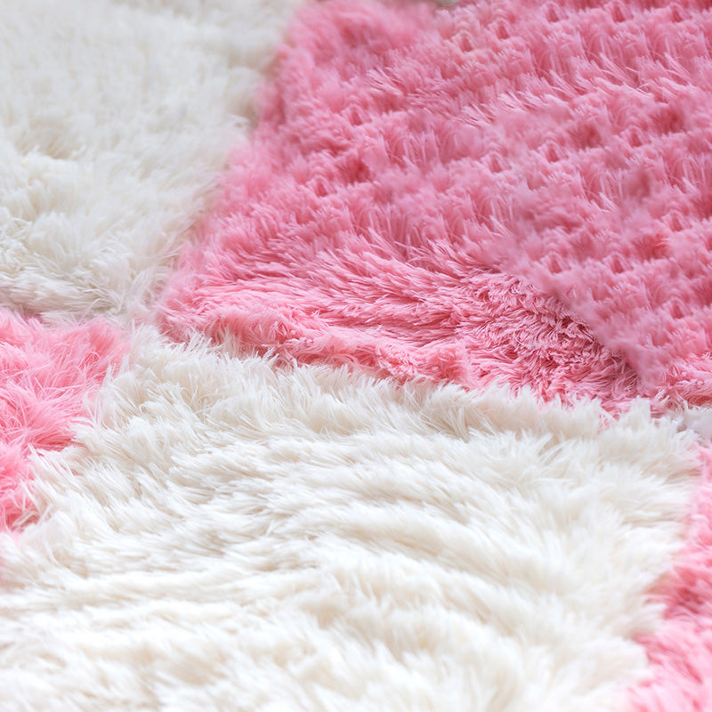 Kalsten | Bedroom Carpet Tiles Solid Square Shag Stain Resistant Carpet Tiles