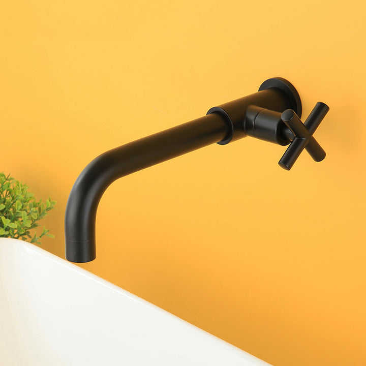 Kalsten | Widely used wall-mounted bathroom sink faucet cross handle low arch faucet
