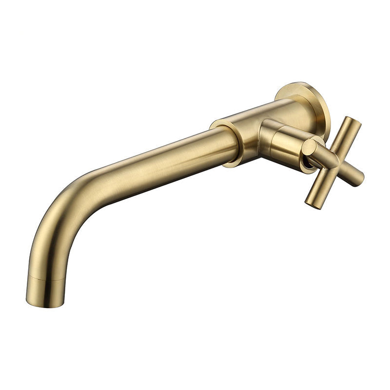 Kalsten | Widely used wall-mounted bathroom sink faucet cross handle low arch faucet