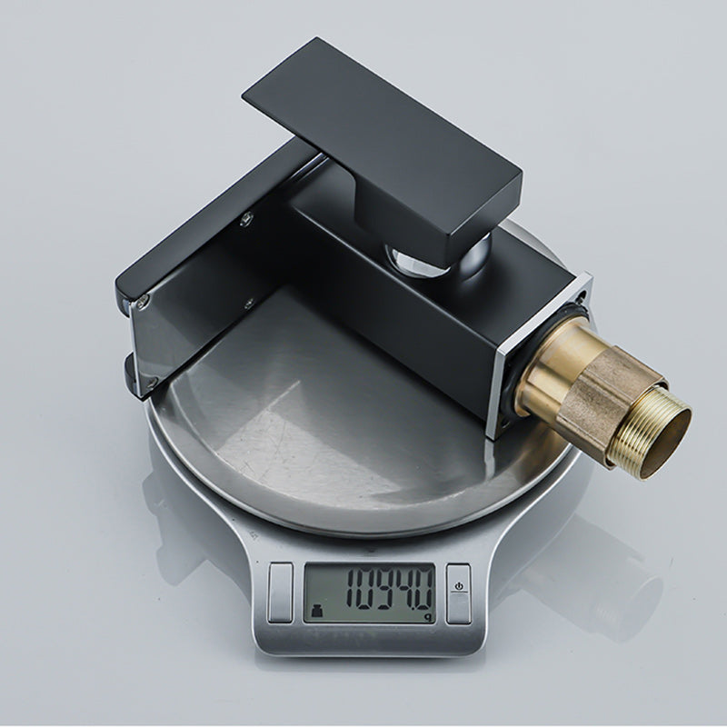 Kalsten | Waterfall basin mixer tap square lever handle with LED three-color light