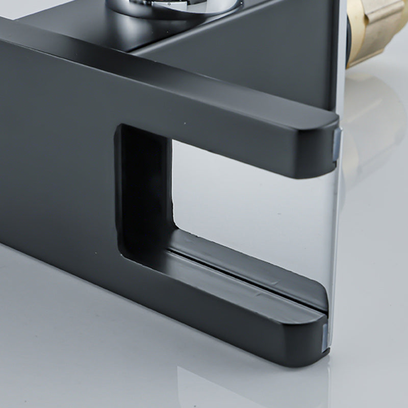Kalsten | Waterfall basin mixer tap square lever handle with LED three-color light