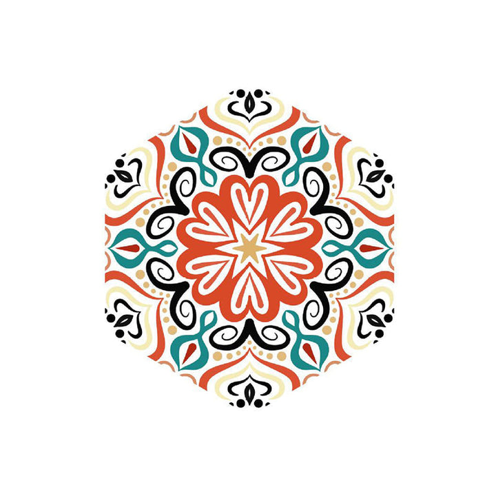 Kalsten | Plastic Mosaic Tile Wallpaper Hexagonal for Stick-On and Removable Back Wall Tile