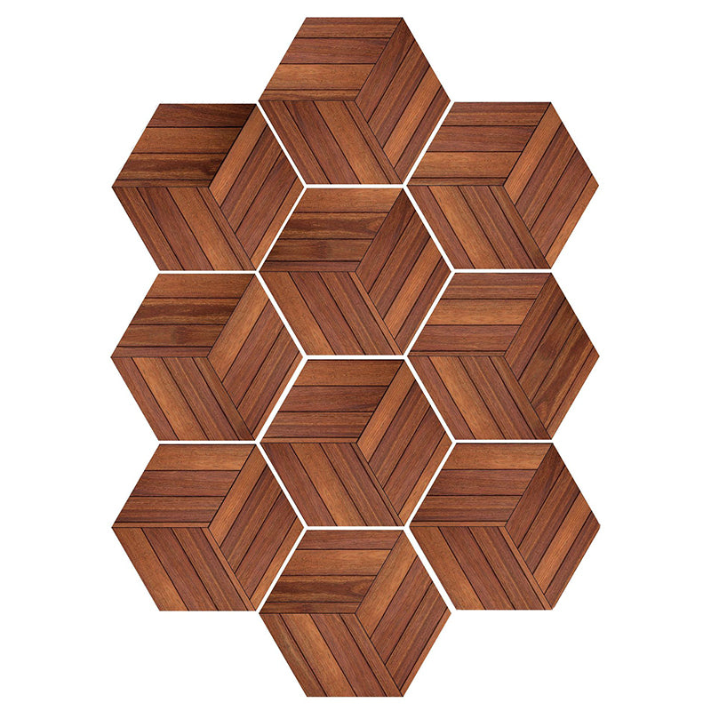 Kalsten | Plastic Mosaic Tile Wallpaper Hexagonal for Stick-On and Removable Back Wall Tile