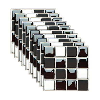BowLift | Square Peel and Stick Tile Grid Mosaic Tiles Interior Wallpaper