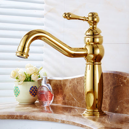 BowLift | Glam Vessel Faucet Swivel Spout Lever Handle Sink Faucet