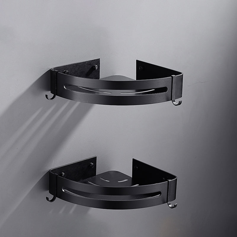 Kalsten | Matt Black Modern Bathroom Accessory Set, Set of 3, Bathroom Shelf