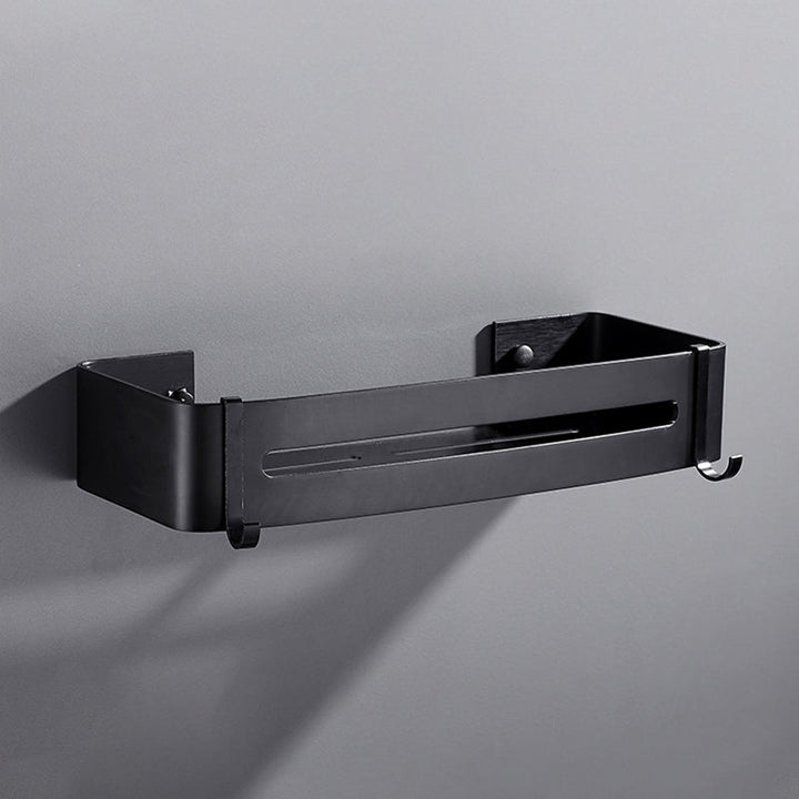 Kalsten | Matt Black Modern Bathroom Accessory Set, Set of 3, Bathroom Shelf