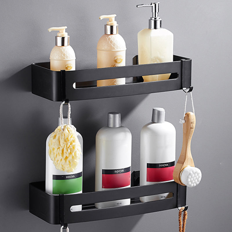 Kalsten | Matt Black Modern Bathroom Accessory Set, Set of 3, Bathroom Shelf