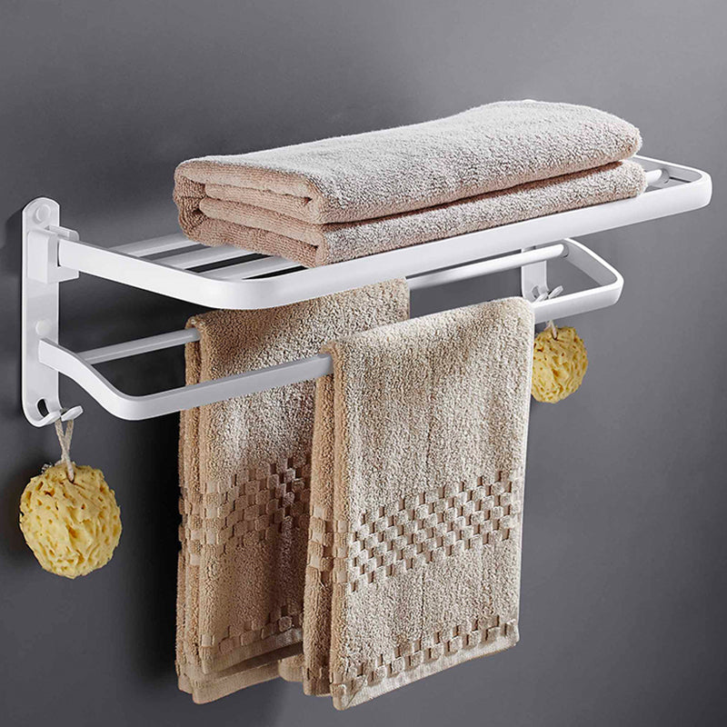 Kalsten | White Bathroom Accessories Hardware Set Modern Bathroom Accessories Set, Towel Rack