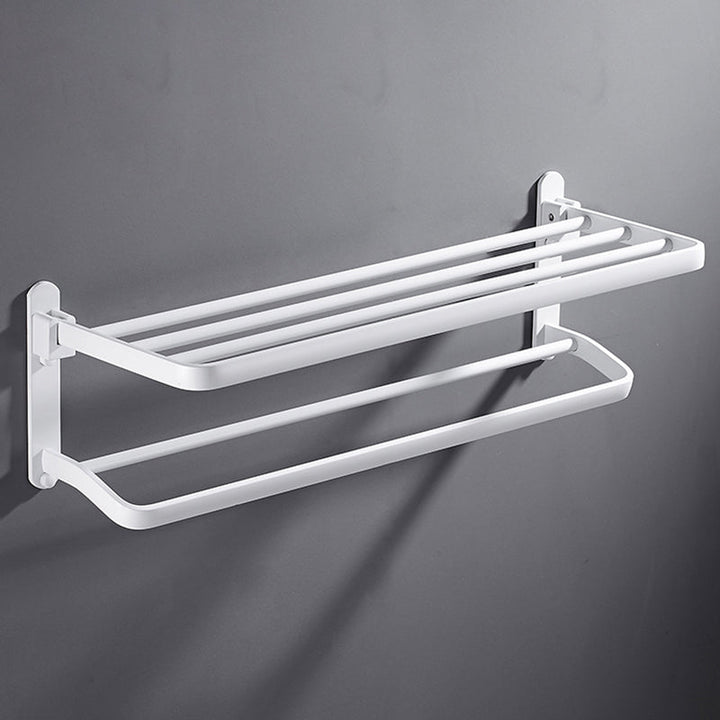 Kalsten | White Bathroom Accessories Hardware Set Modern Bathroom Accessories Set, Towel Rack