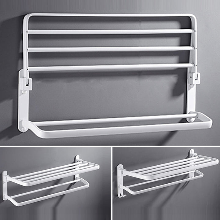 Kalsten | White Bathroom Accessories Hardware Set Modern Bathroom Accessories Set, Towel Rack