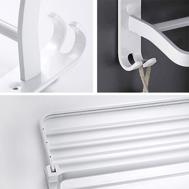 Kalsten | White Bathroom Accessories Hardware Set Modern Bathroom Accessories Set, Towel Rack