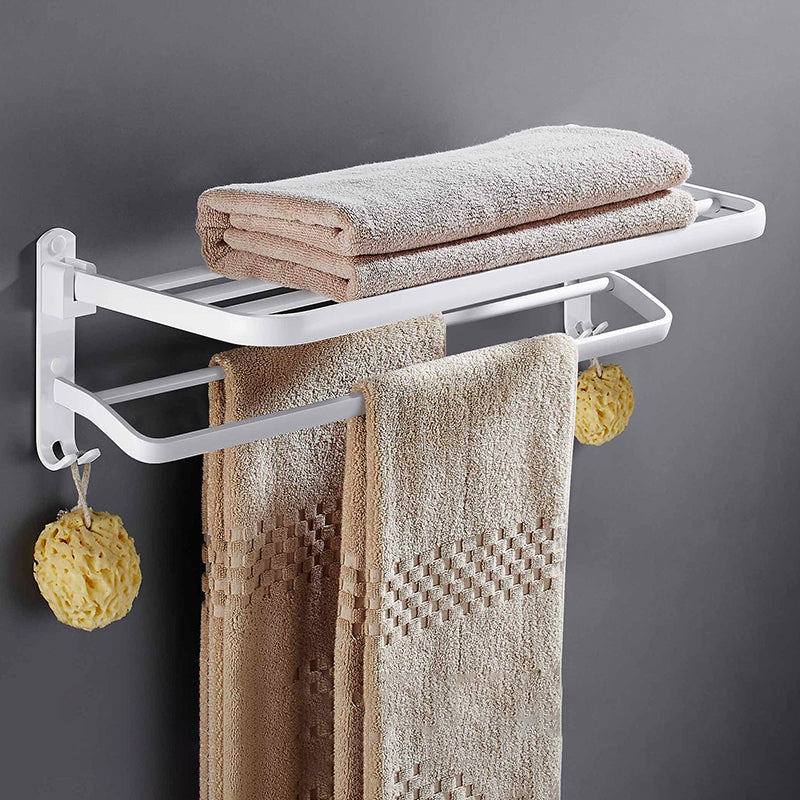 Kalsten | White Bathroom Accessories Hardware Set Modern Bathroom Accessories Set, Towel Rack